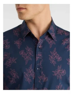 Portman Slim Shirt In Navy -Men's Fashion 937971190 3 720x928