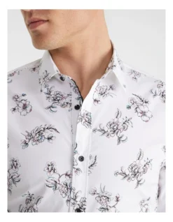 Clarke Print Shirt In White -Men's Fashion 937971280 3 720x928