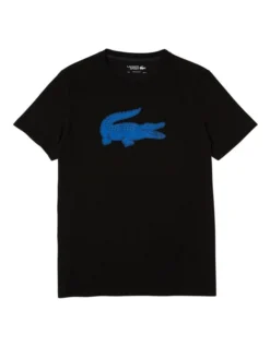 Lacoste Big Croc Performance T-Shirt In Black -Men's Fashion 938033290 3 720x928
