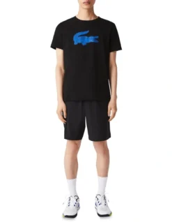 Lacoste Big Croc Performance T-Shirt In Black -Men's Fashion 938033290 6 720x928
