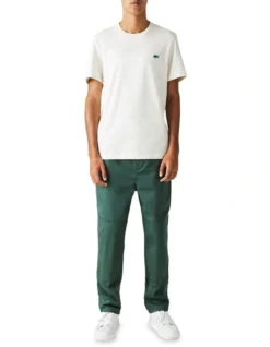 Lacoste Textured Jersery T-Shirt In Ivory