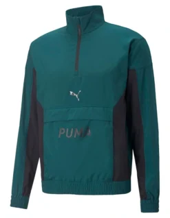 Puma Fit Woven 1/2 Zip In Green -Men's Fashion 938519650 6 720x928