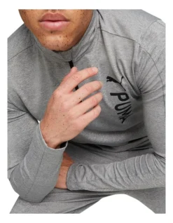 Puma Fit Polyspan 1/2 Zip In Grey -Men's Fashion 938520010 5 720x928