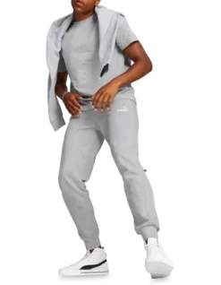 Puma Power Sweatpants In Light Gray Heather