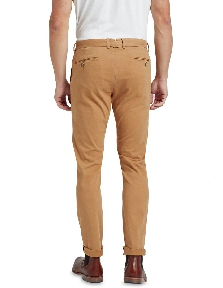 Oxford Luka Stretch Organic Cotton Pants In Biscuit 5 Oxford Luka Stretch Organic Cotton Pants In Biscuit - Image 3