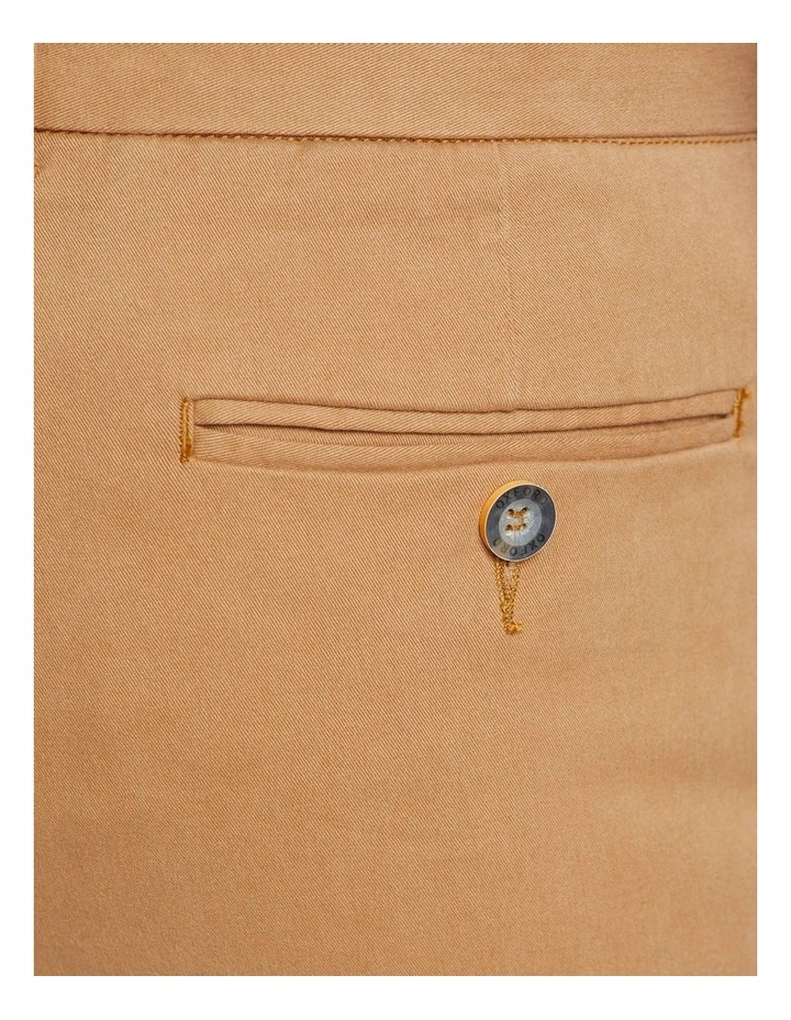 Oxford Luka Stretch Organic Cotton Pants In Biscuit 8 Oxford Luka Stretch Organic Cotton Pants In Biscuit - Image 6