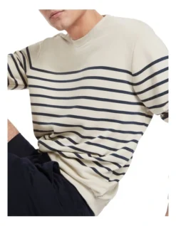 Sam Crew Neck Sweat In Ecru -Men's Fashion 939601090 4 720x928