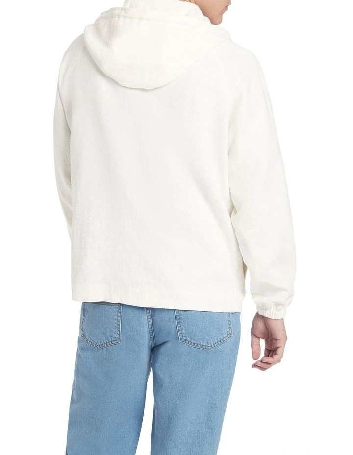 Markie Hooded Jacket In Ecru 5 Markie Hooded Jacket In Ecru - Image 3