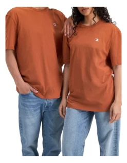 Champion ReBound Lightweight Tee In Texas Orange