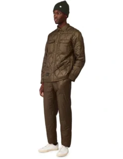 Tilley Quilted Shirt Jacket In Dark Khaki -Men's Fashion 941538790 3 720x928