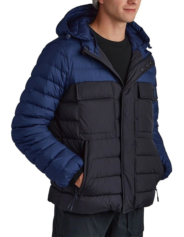 Tilley 2 Tone Puffer Jacket In Deep Blue 5 Tilley 2 Tone Puffer Jacket In Deep Blue - Image 3