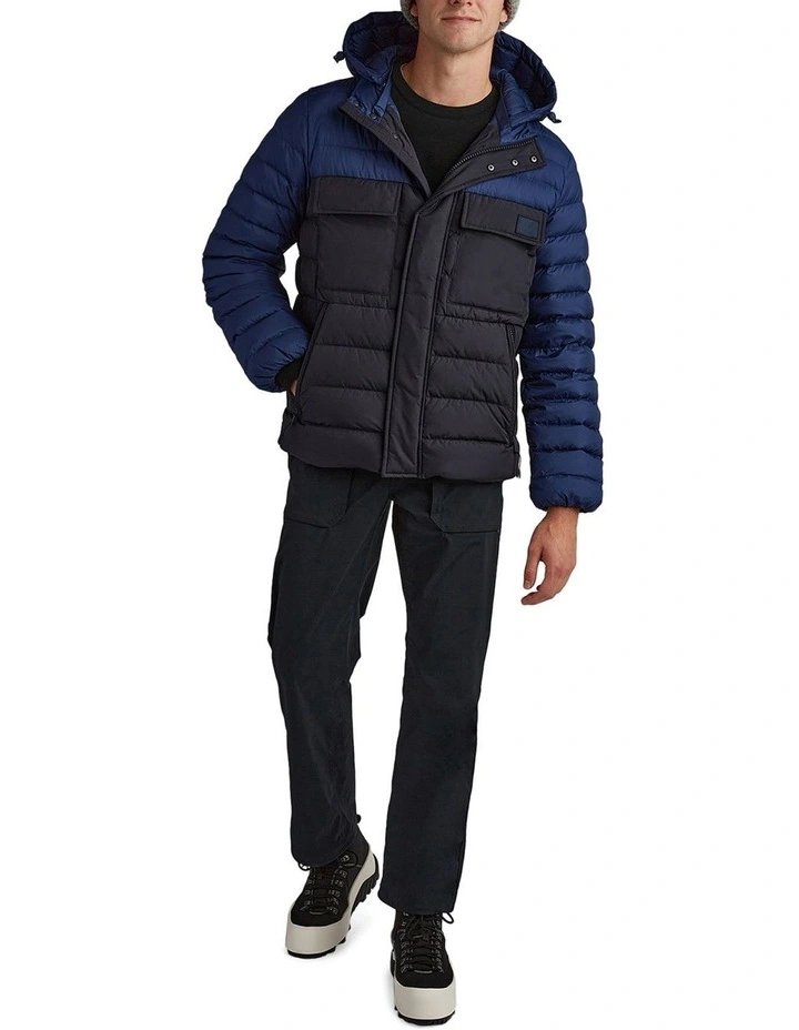Tilley 2 Tone Puffer Jacket In Deep Blue 6 Tilley 2 Tone Puffer Jacket In Deep Blue - Image 4