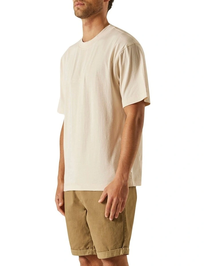 Tonal Logo Tee In Chalk 5 Tonal Logo Tee In Chalk - Image 3