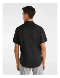 Lewis Linen Shirt In Black -Men's Fashion 942729490 2 720x928