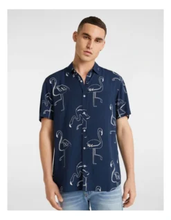 Zippy Flamingo Shirt In Blue