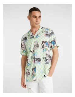 Yikes Print Shirt In Multi