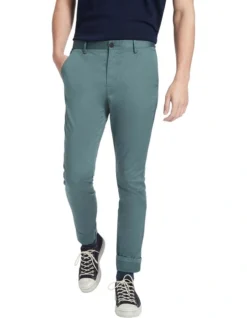Baltic Chino In Washed Teal