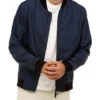 Brooksfield Herringbone Bomber Jacket In Navy -Men's Fashion 943185070 1 720x928