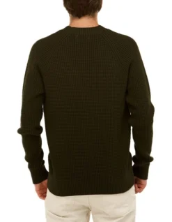 Brooksfield Crew Neck Knit Sweater In Green -Men's Fashion 943185250 3 720x928