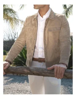 Lewis Suede Leather Unlined Jacket BEIGE 12 Lewis Suede Leather Unlined Jacket BEIGE -Men's Fashion 943965550 4 720x928