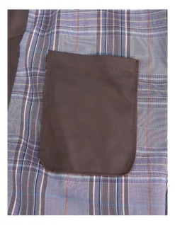 Shirt Collar Leather Jacket Dark Brown -Men's Fashion 943965730 7 720x928