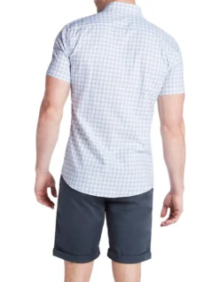 Cove Check Shirt In Ecru/Blue -Men's Fashion 945099370 3 720x928