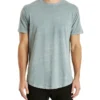 Essential Curved Hem T-Shirt In Gunmetal -Men's Fashion 945301870 1 720x928