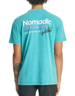 Radio Relaxed Tee In Aqua