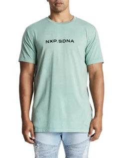 False Claims Cape Back Tee In Teal