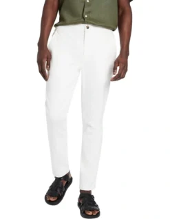 Ronan Tapered Chino In Ecru