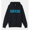 Champion EU Rochester Flock Box Hoodie In Navy 2 Champion EU Rochester Flock Box Hoodie In Navy -Men's Fashion 946369270 1 720x928