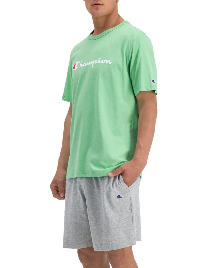 Champion Script Short Sleeve Tee In Mint 4 Champion Script Short Sleeve Tee In Mint - Image 2