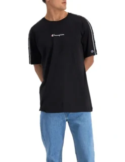 Champion Rochester Graphic Tape Tee In Black