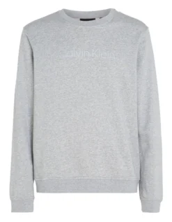 Calvin Klein Cotton Blend Sweatshirt In Grey Heather 9 Calvin Klein Cotton Blend Sweatshirt In Grey Heather -Men's Fashion 946436770 4 720x928