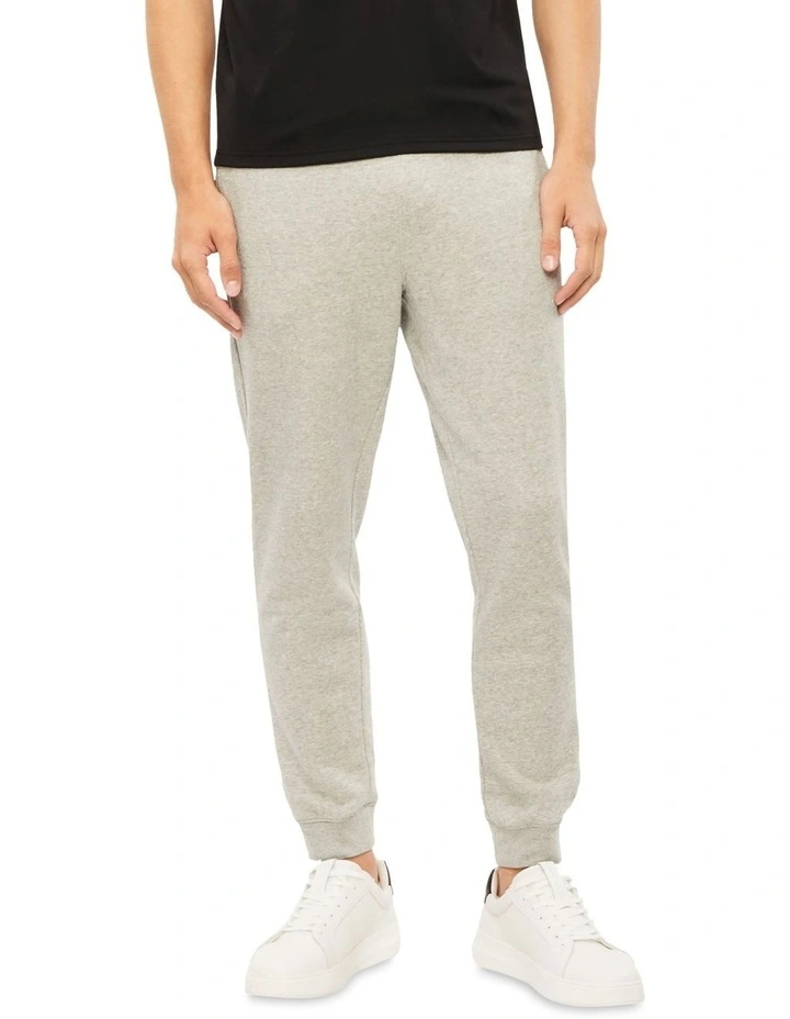 Calvin Klein Knit Cotton Blend Pant In Grey Heather 3 Calvin Klein Knit Cotton Blend Pant In Grey Heather