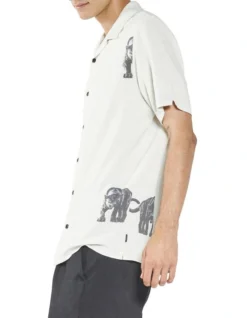 Stalker Bowling Shirt In White -Men's Fashion 947294830 4 720x928