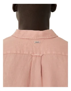The Trinidad Linen Shirt In Salmon -Men's Fashion 948057940 3 720x928