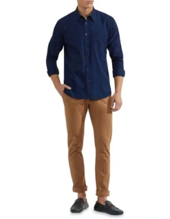 Oxford Stretch Organic Cotton Skinny Fit Chinos In Dark Tan -Men's Fashion 948099070 5 720x928