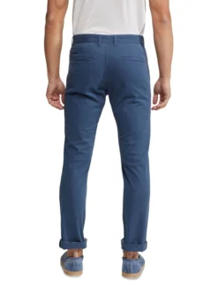 Oxford Danny Casual Organic Cotton Chinos In Blue -Men's Fashion 948099340 3 720x928