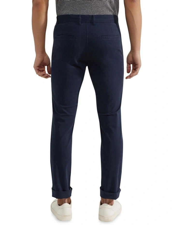 Oxford Danny Casual Organic Cotton Chinos In Navy 5 Oxford Danny Casual Organic Cotton Chinos In Navy - Image 3