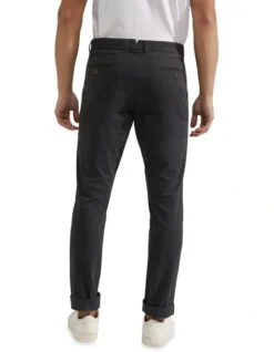 Oxford Luka Stretch Casual Organic Cotton Pants In Gunmetal -Men's Fashion 948099970 3 720x928