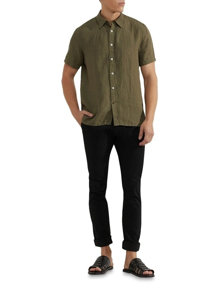 Oxford Luka Stretch Casual Organic Cotton Pants In Black 7 Oxford Luka Stretch Casual Organic Cotton Pants In Black - Image 5