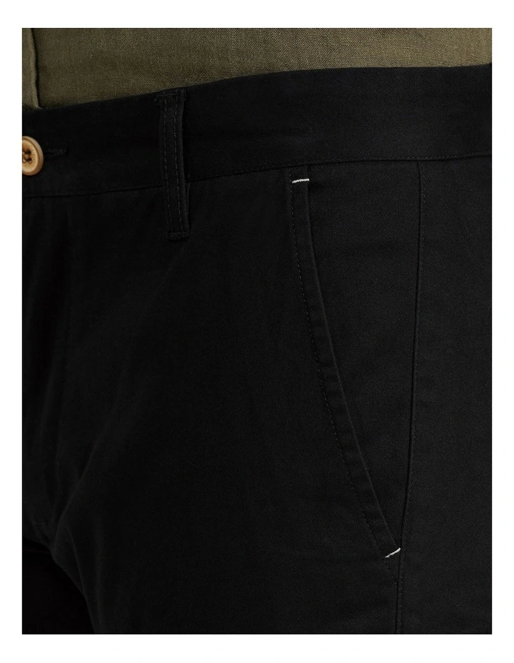 Oxford Luka Stretch Casual Organic Cotton Pants In Black 8 Oxford Luka Stretch Casual Organic Cotton Pants In Black - Image 6
