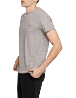 Oxford Jed Organic Cotton Crew Neck T-Shirt In Grey -Men's Fashion 948102400 2 720x928