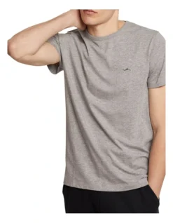 Oxford Jed Organic Cotton Crew Neck T-Shirt In Grey -Men's Fashion 948102400 4 720x928