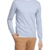 Oxford Crew Neck Cotton Cashmere Pullover In Pale Blue -Men's Fashion 948169270 1 720x928