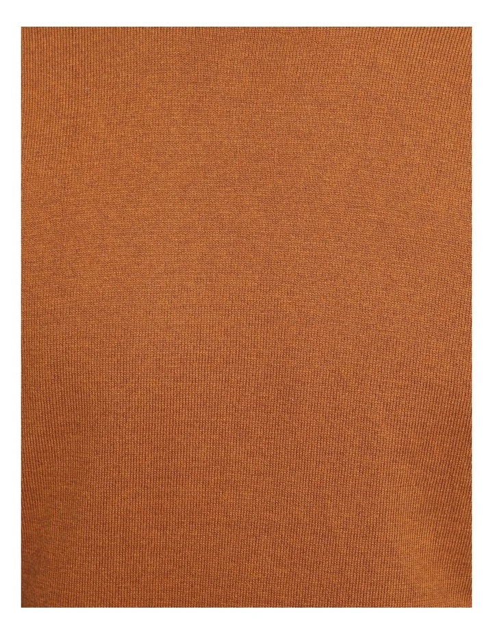 Oxford Crew Neck Cotton Cashmere Pullover In Bark 8 Oxford Crew Neck Cotton Cashmere Pullover In Bark - Image 6