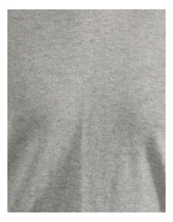 Oxford Lenny Cashmere Blend Pullover In Melange Grey -Men's Fashion 948171430 6 720x928