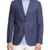 Oxford Blake Linen Blend Checked Blazer In Navy -Men's Fashion 948174220 1 1 720x928