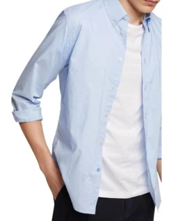 Oxford Uxbridge Button Down Poplin Shirt In Sky -Men's Fashion 948737620 4 720x928